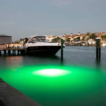 green dock light